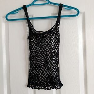 Guess Black Mesh Women's Top